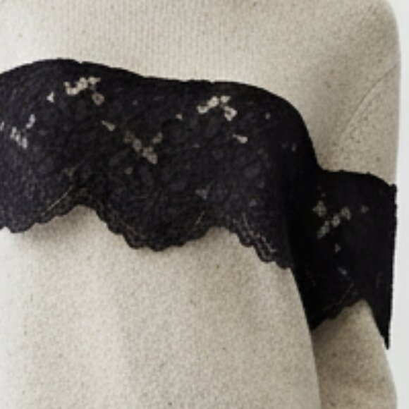 $598 MARISSA WEBB Weston turtleneck sweater alpaca & lace S - Picture 3 of 12